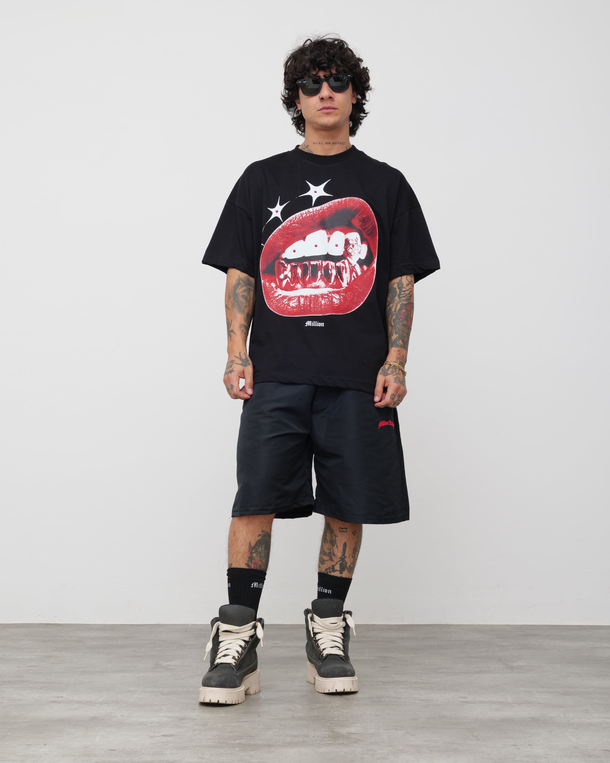 T-Shirt Lips Nera