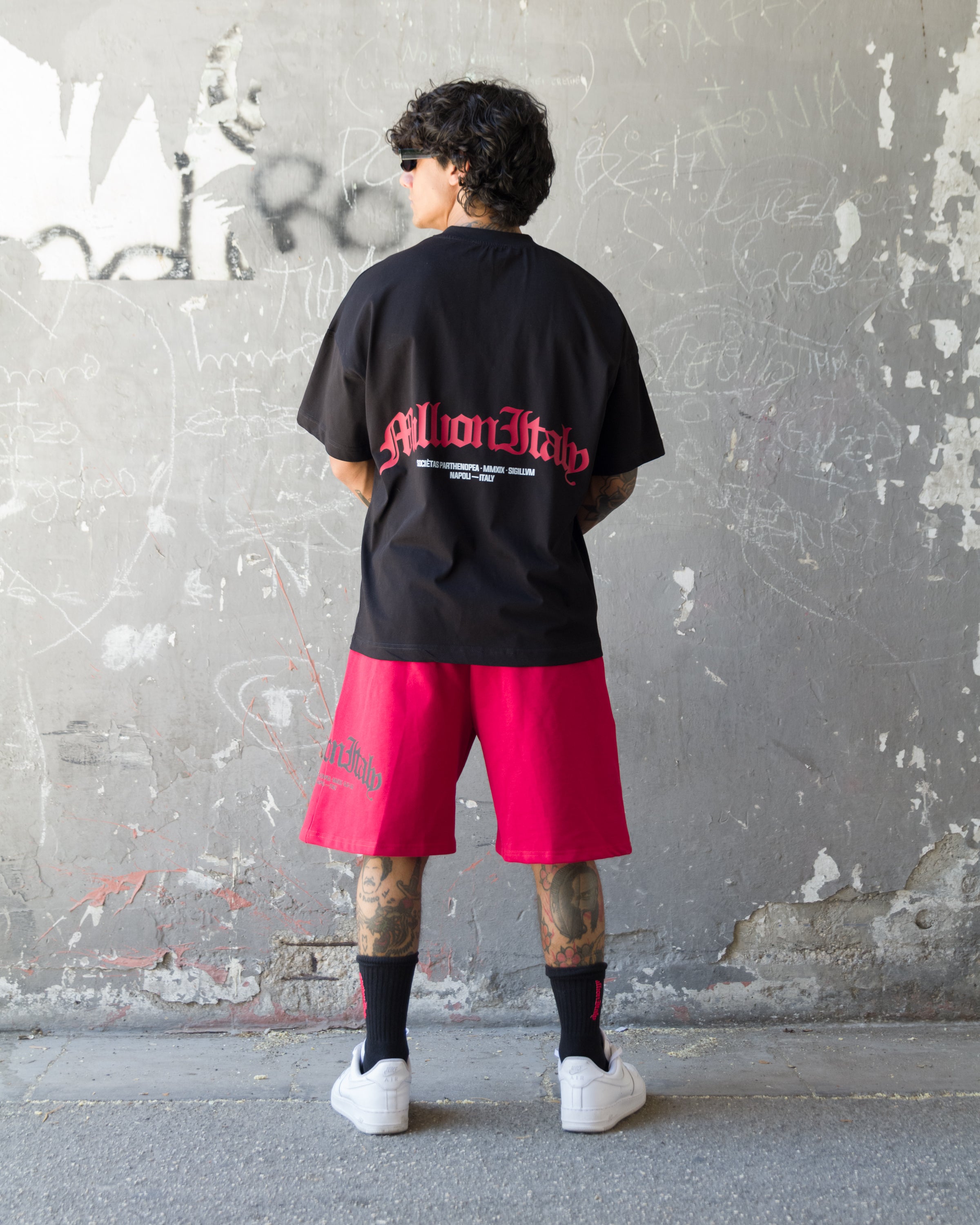 Pantalones Cortos Rojos Logo Arco