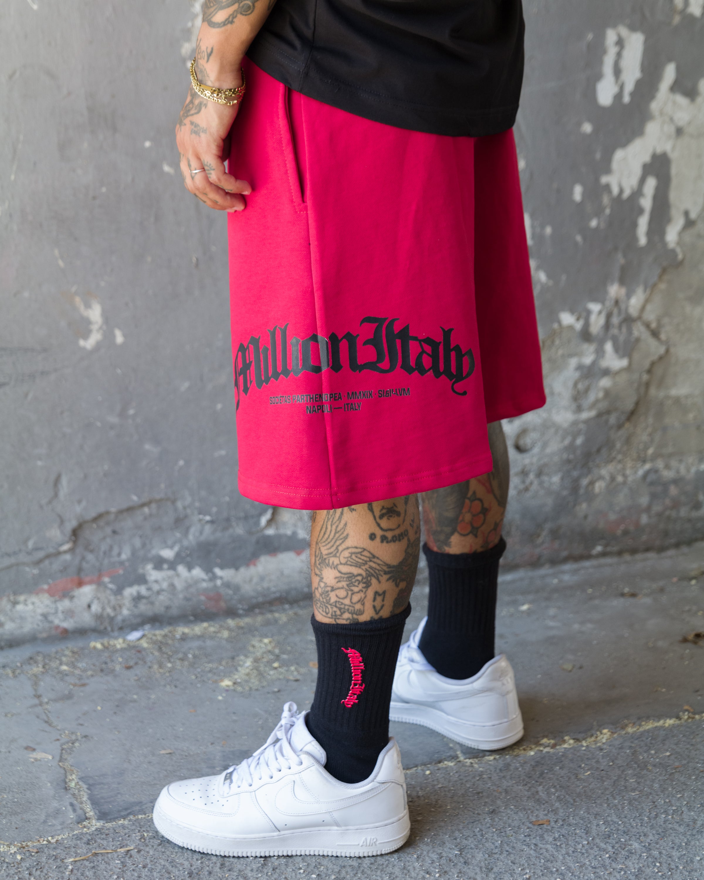 Pantalones Cortos Rojos Logo Arco