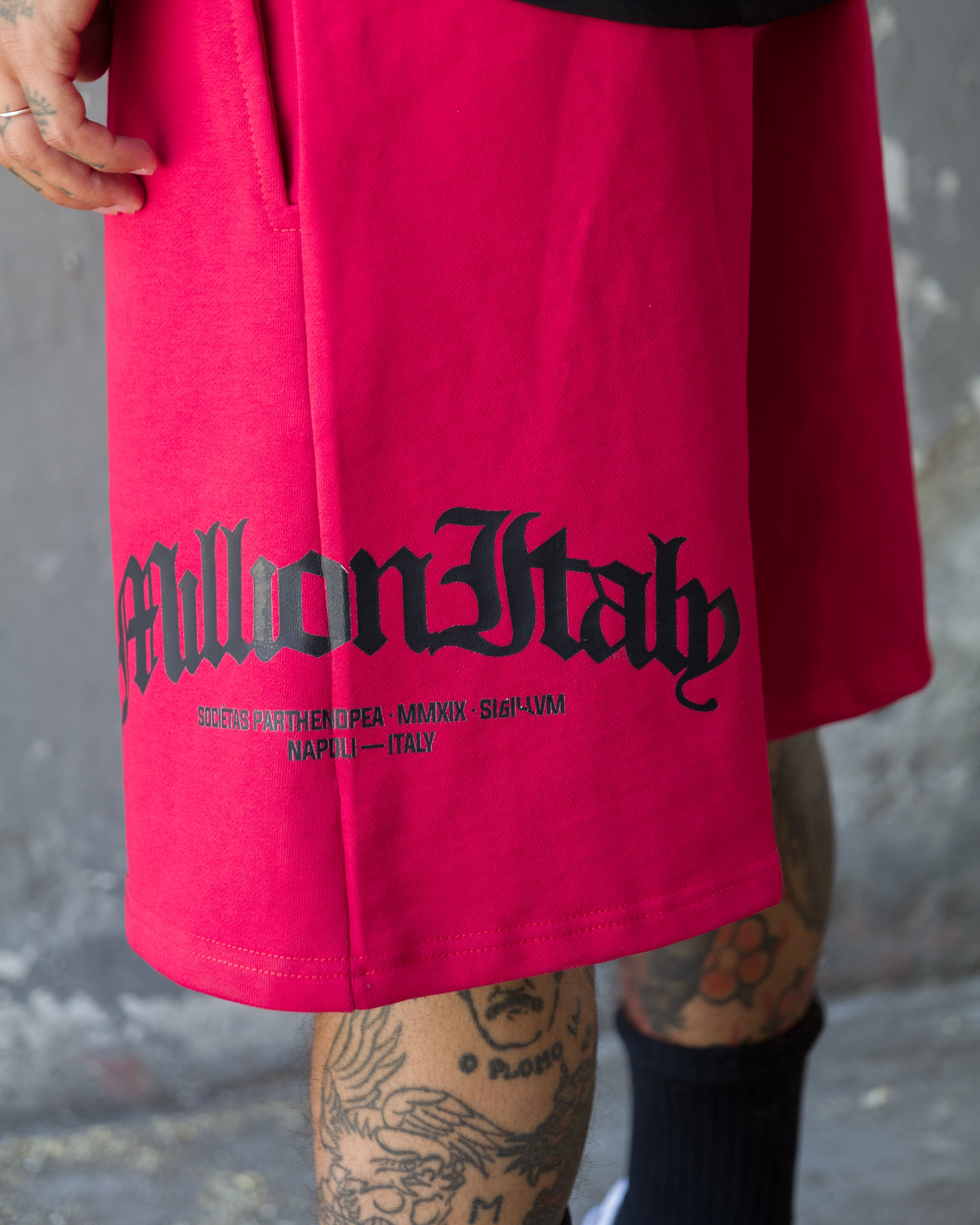 Pantalones Cortos Rojos Logo Arco