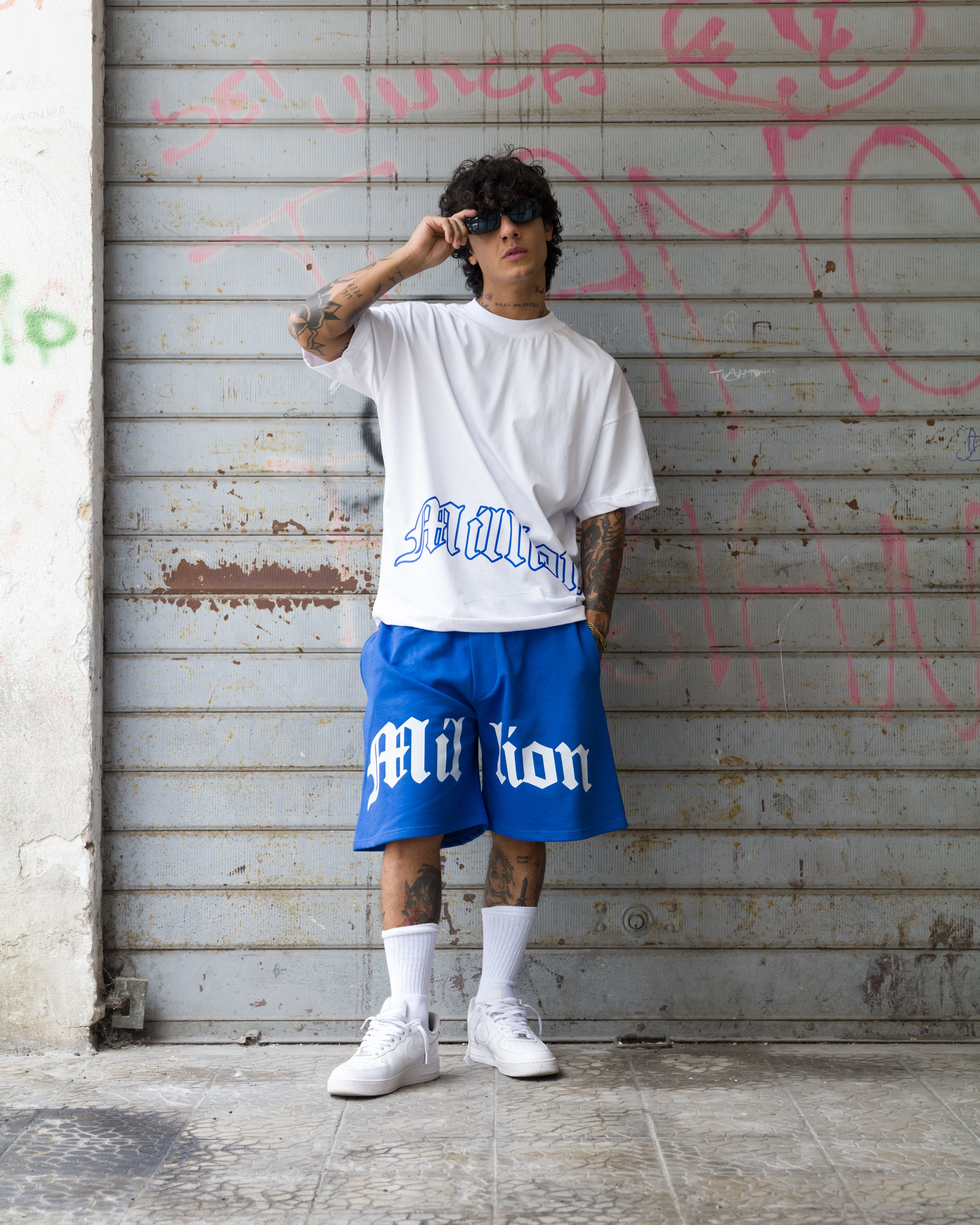 Pantalones Cortos Logo Completo Royal