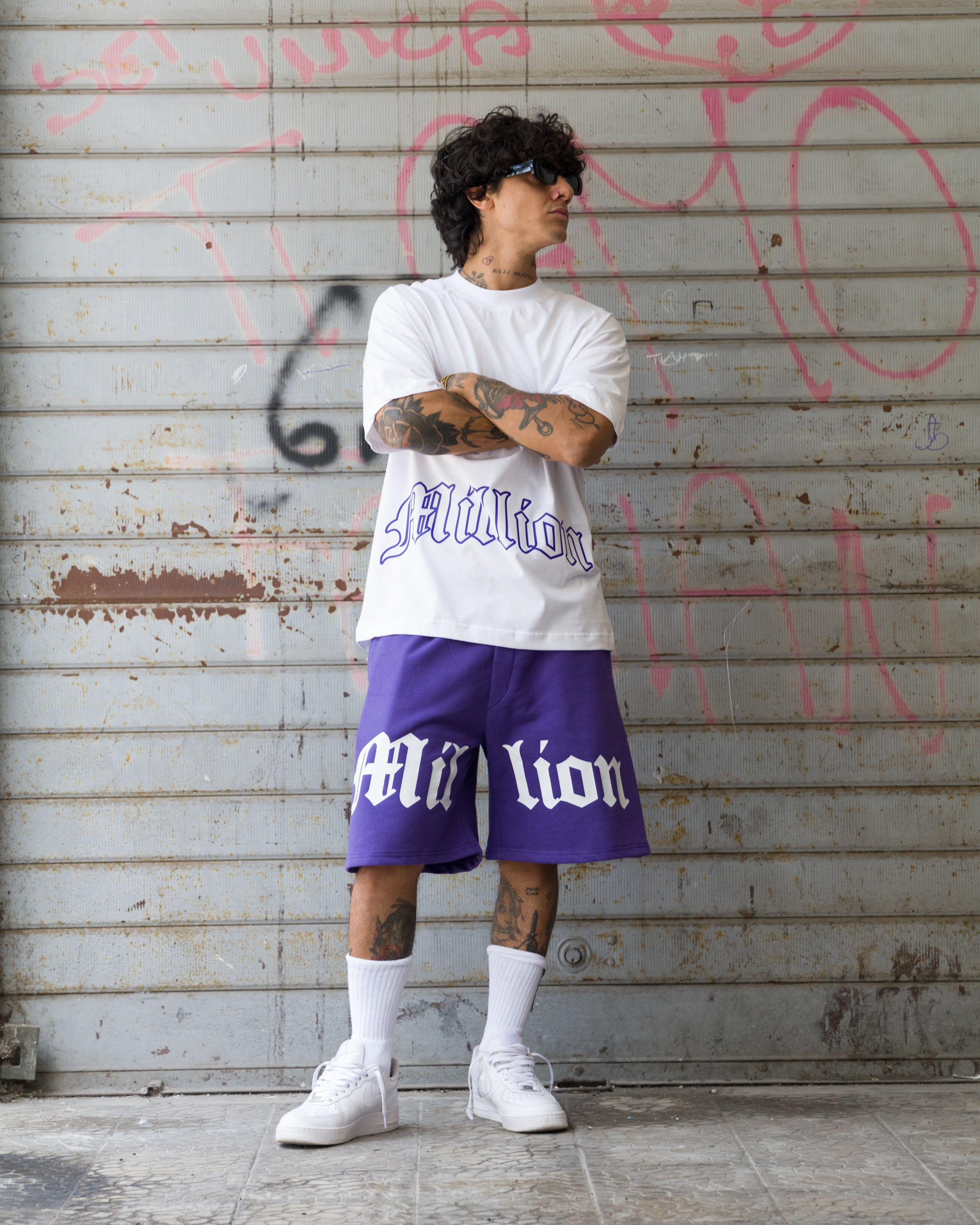 Pantalones Cortos Logo Completo Viola