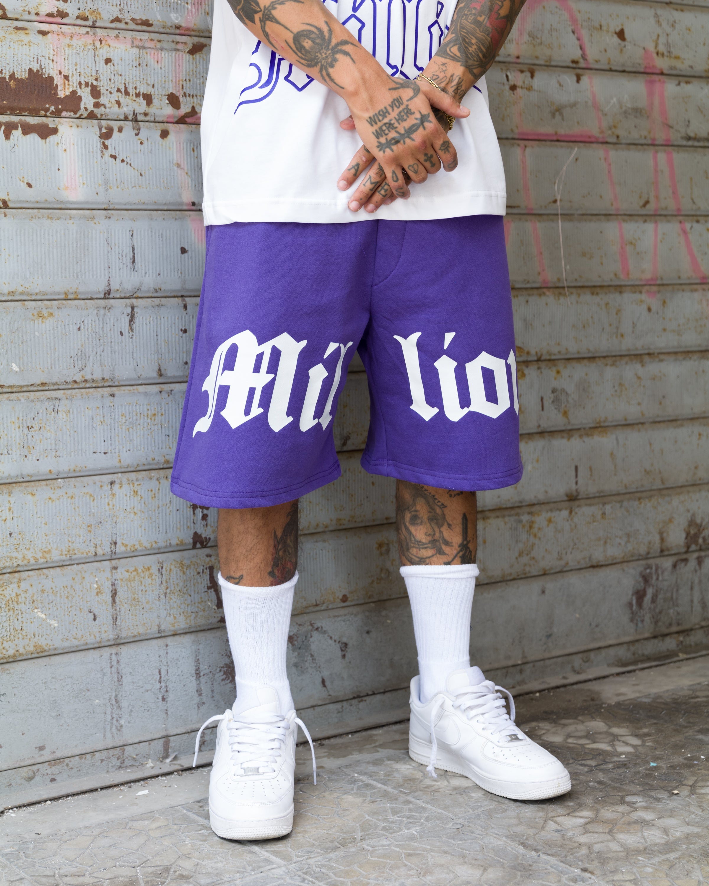 Pantalones Cortos Logo Completo Viola