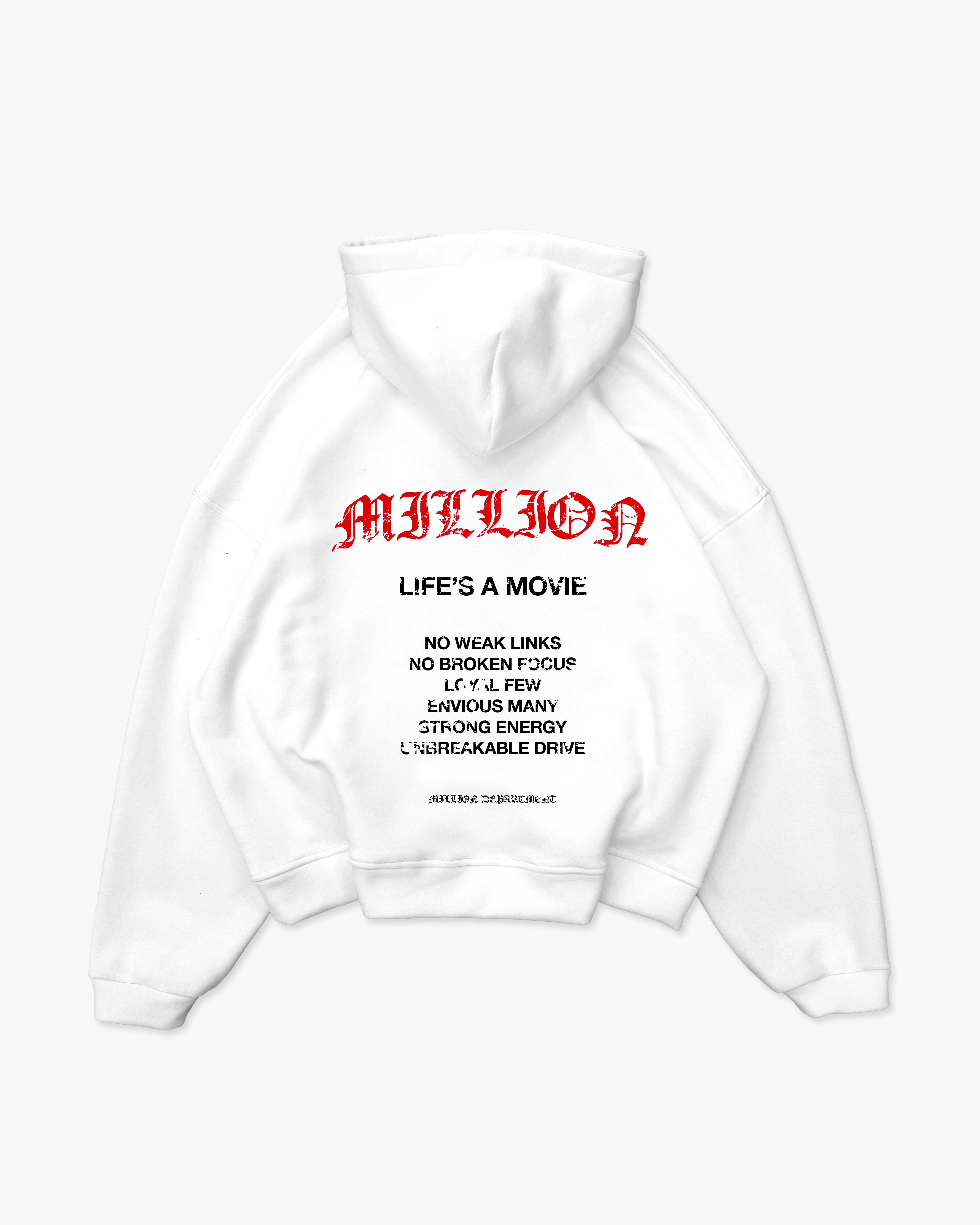 Hoodie Life's a Movie White