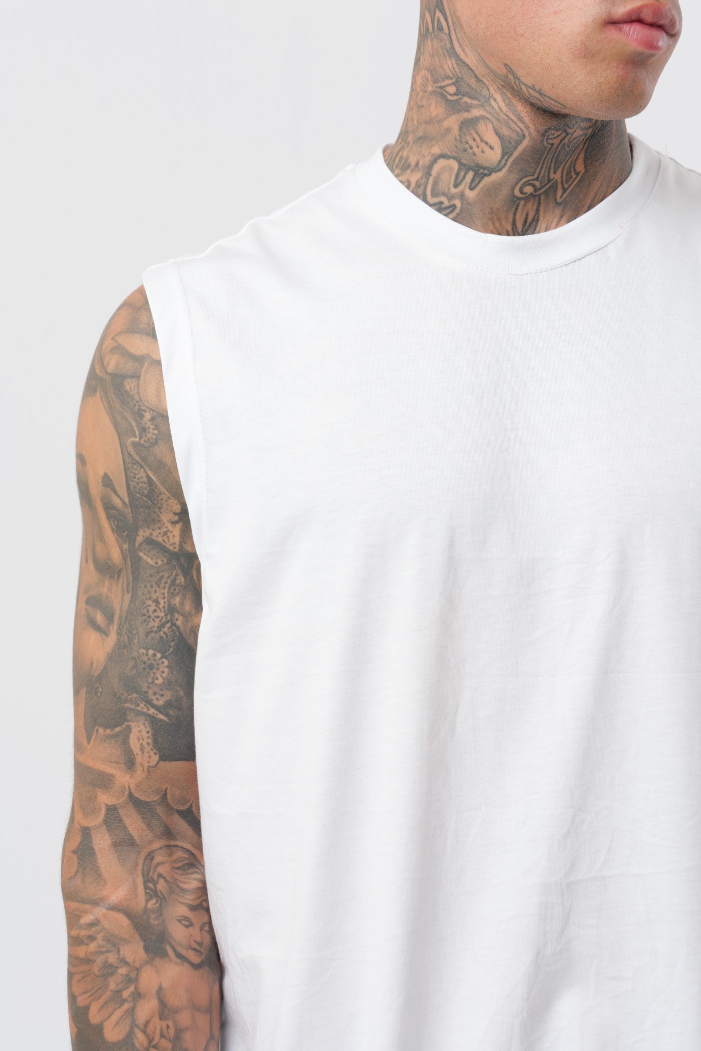 Camiseta de Tirantes Jersey Blanca