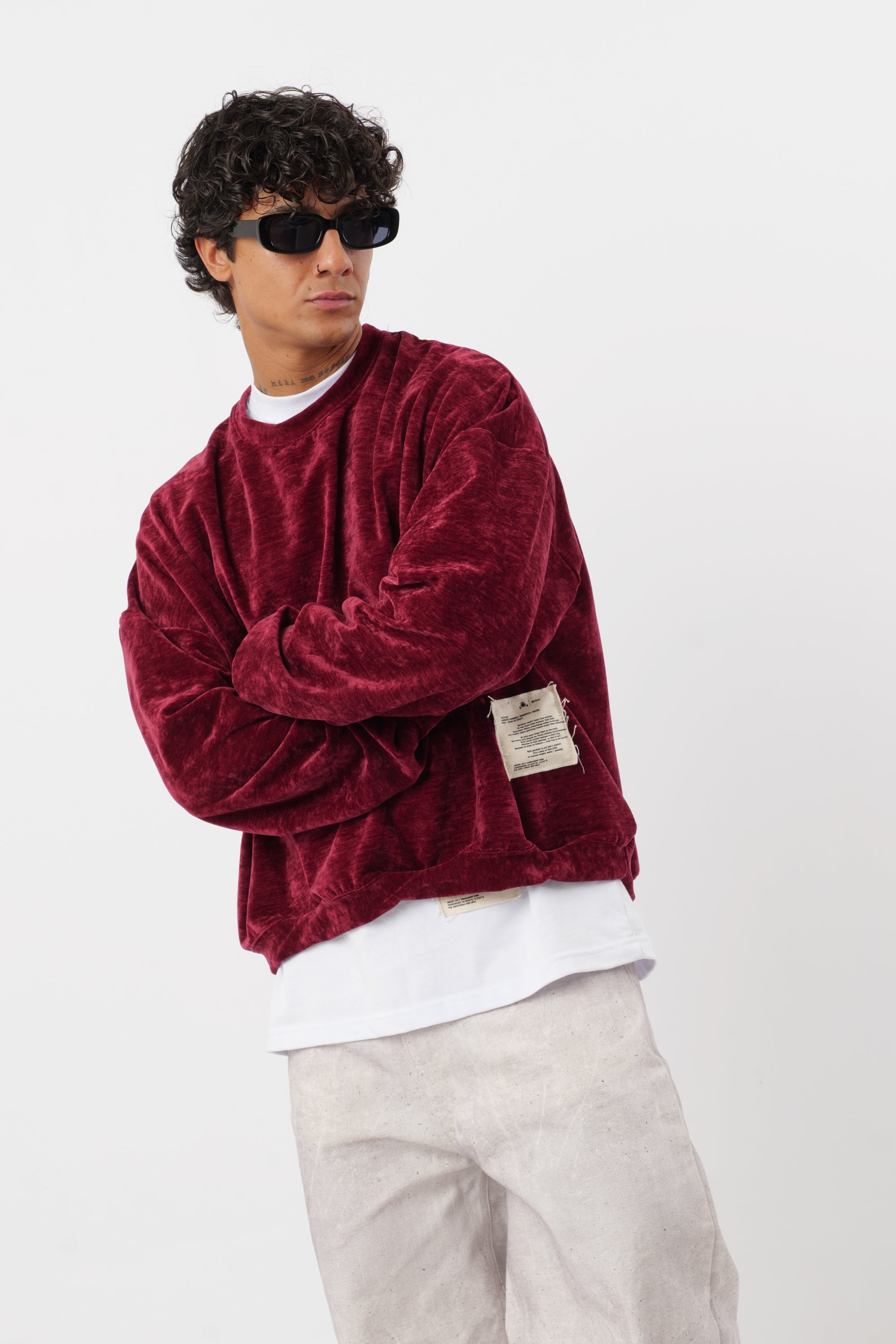 Crewneck 'Archive' Celeste