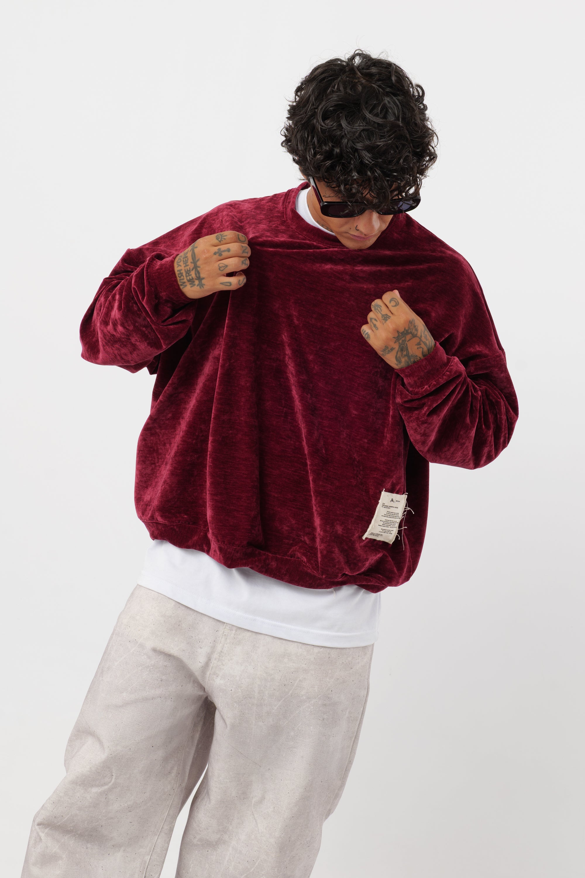 Crewneck 'Archive' Celeste