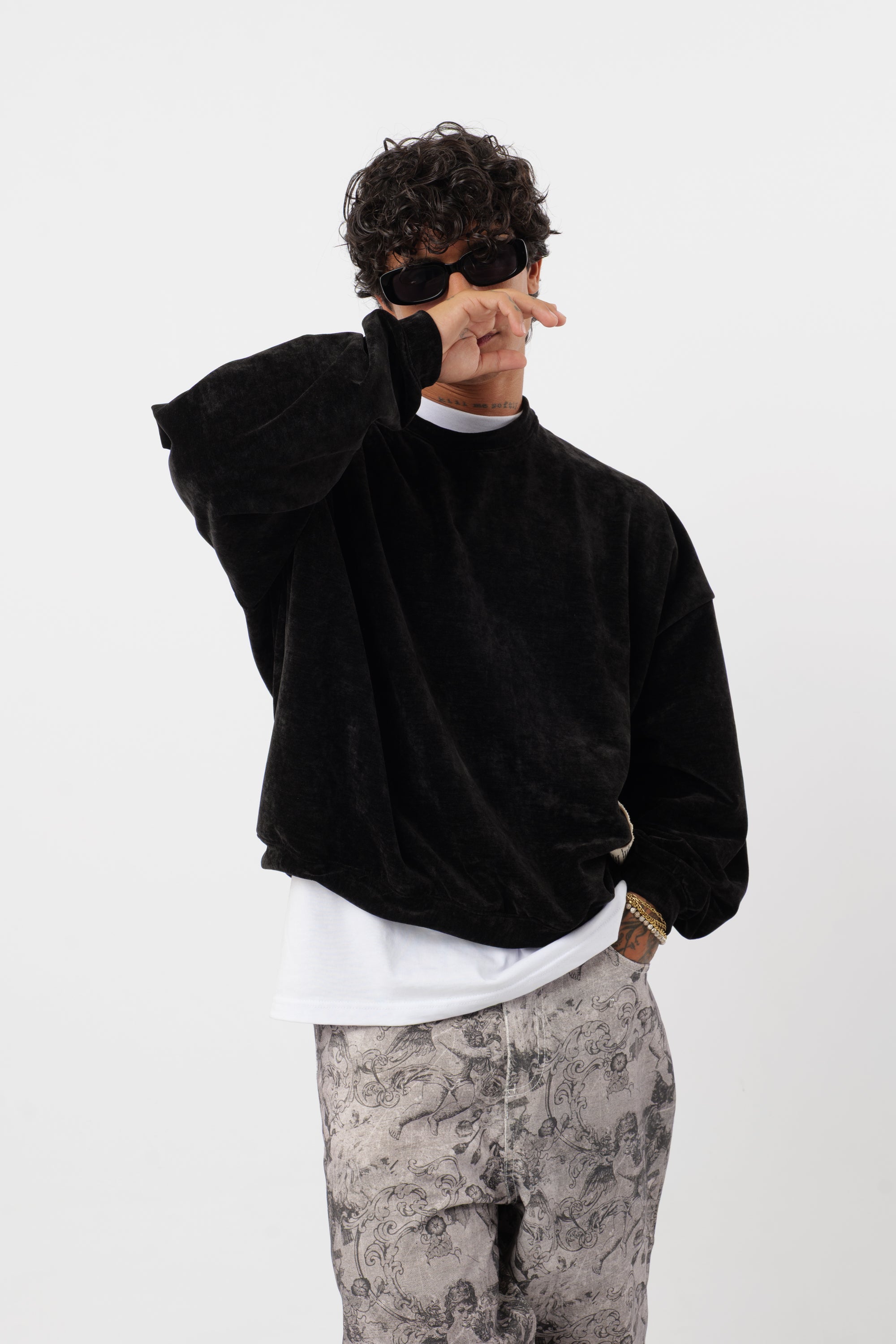 Crewneck 'Archive' Celeste