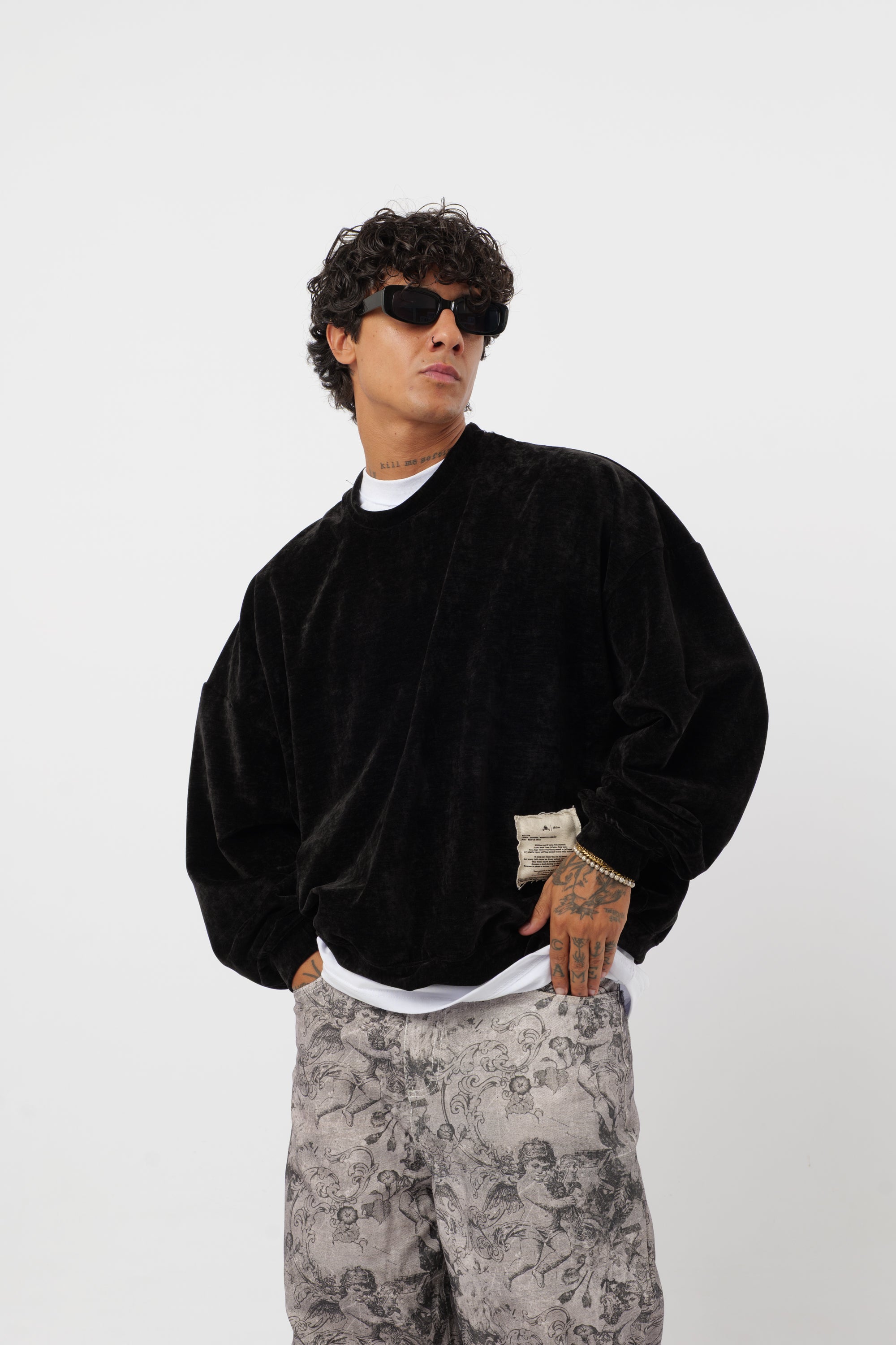 Crewneck 'Archive' Celeste