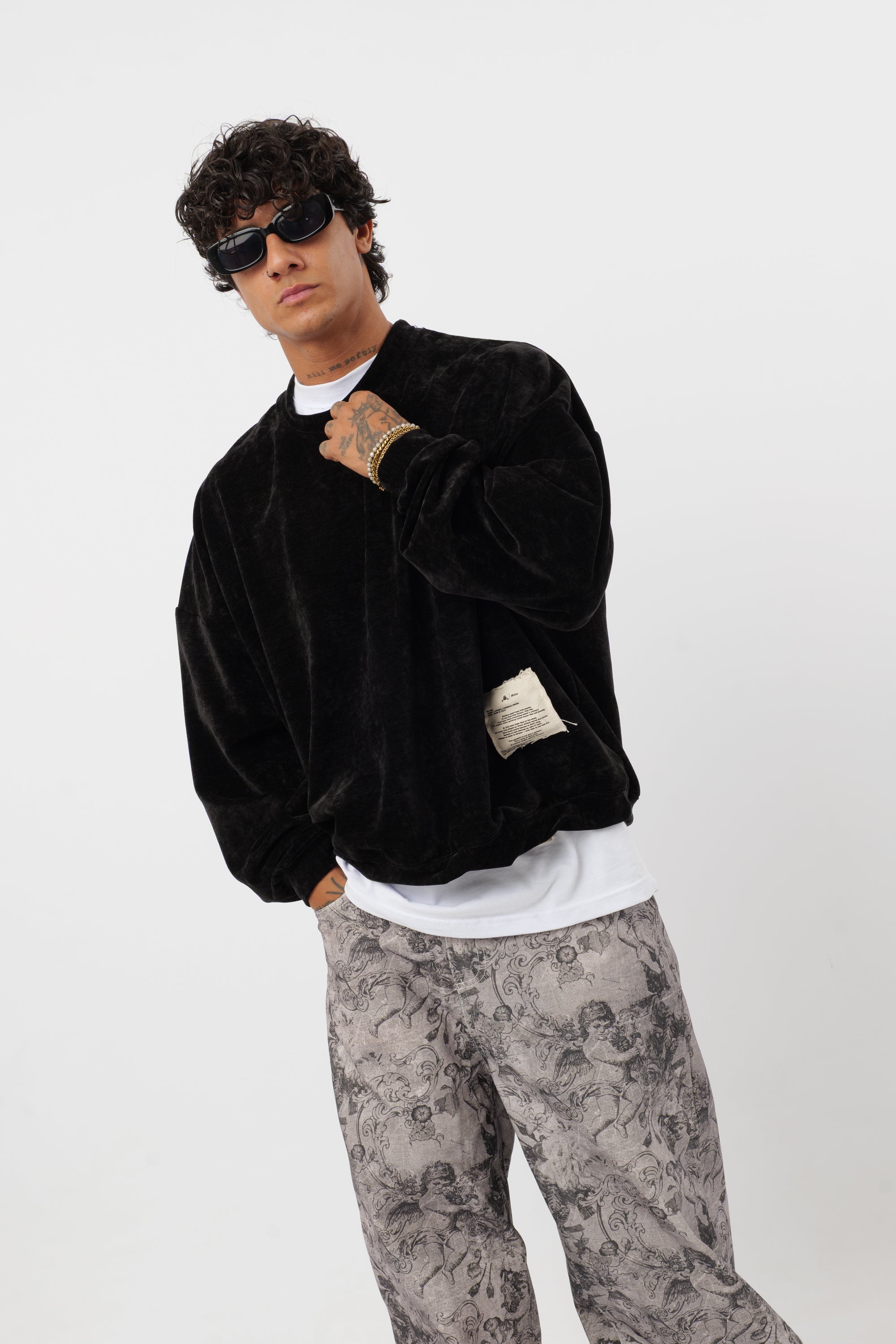 Crewneck 'Archive' Celeste