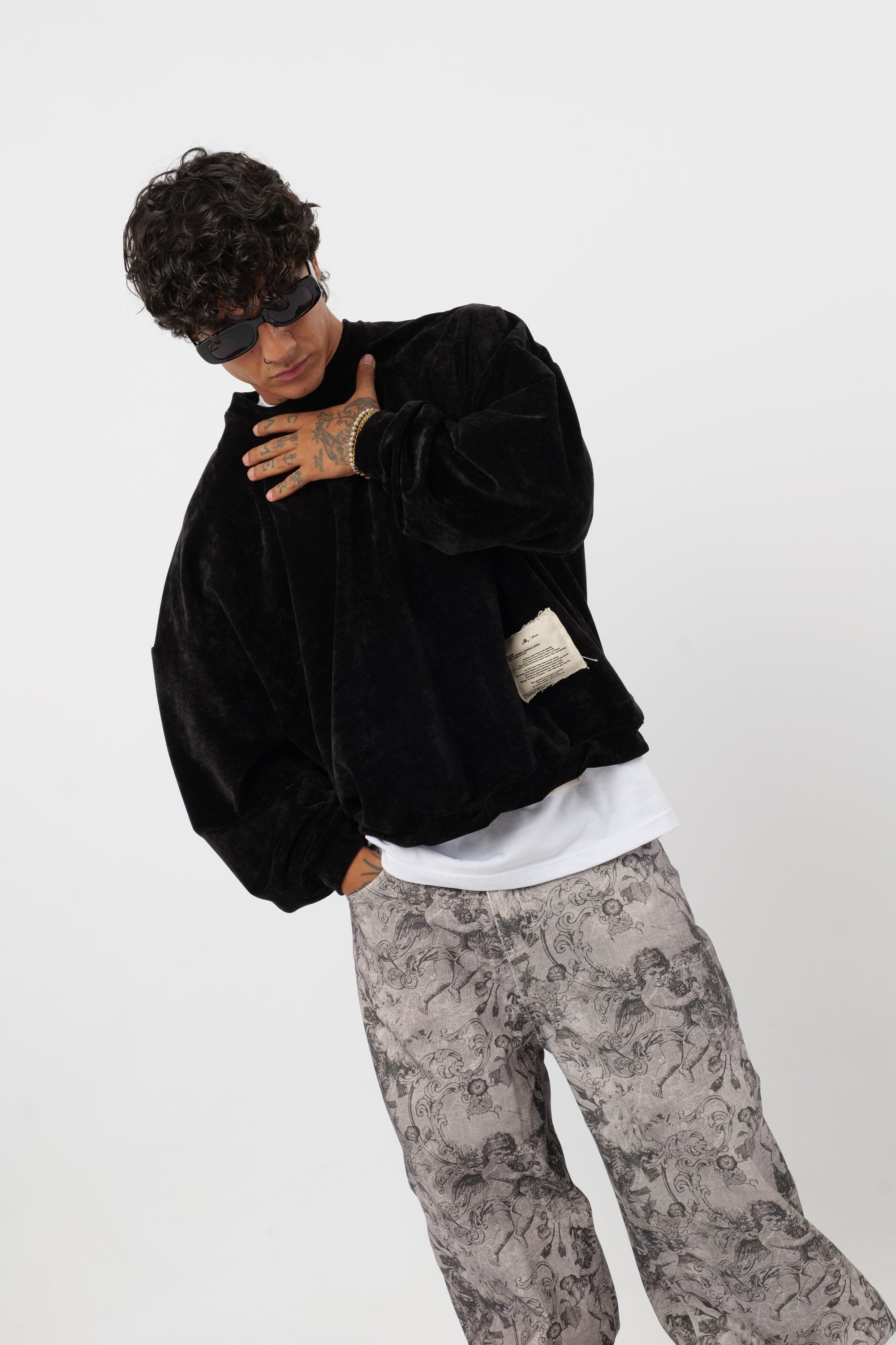Crewneck 'Archive' Celeste