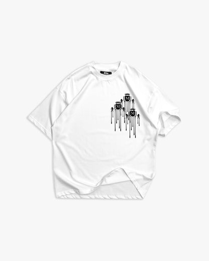 Camiseta Logo Derretido Blanca