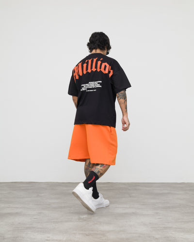 T-Shirt Nera Origin Arancio