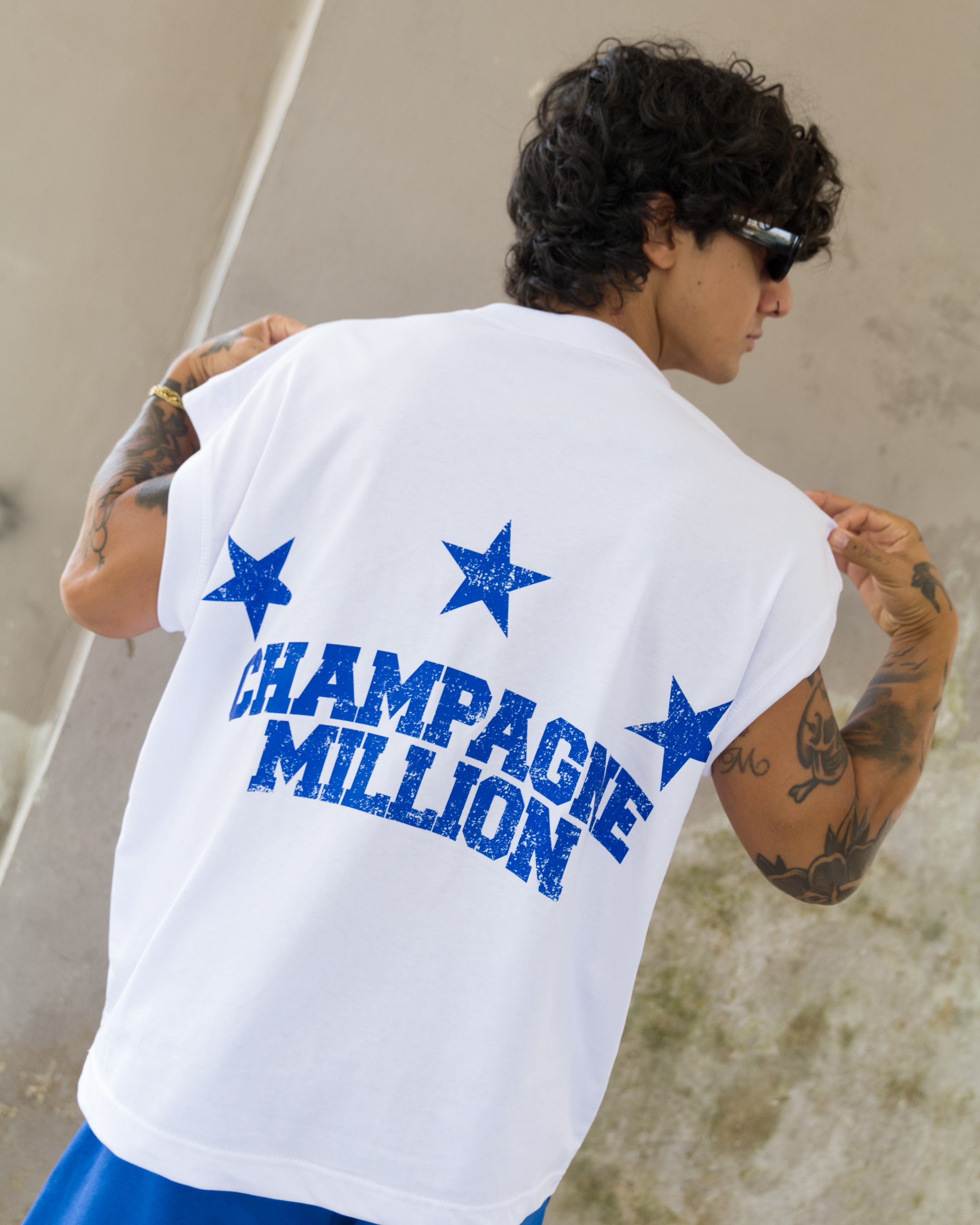 T-Shirt Champagne Million - Bianca