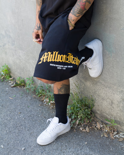 Pantalones Cortos Negros Logo Arco