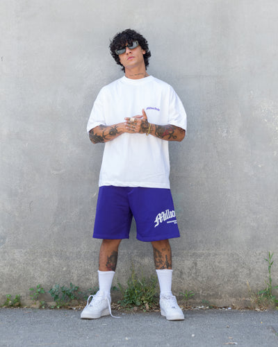 Pantalones Cortos Violeta Logo Arco
