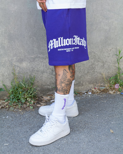 Pantalones Cortos Violeta Logo Arco