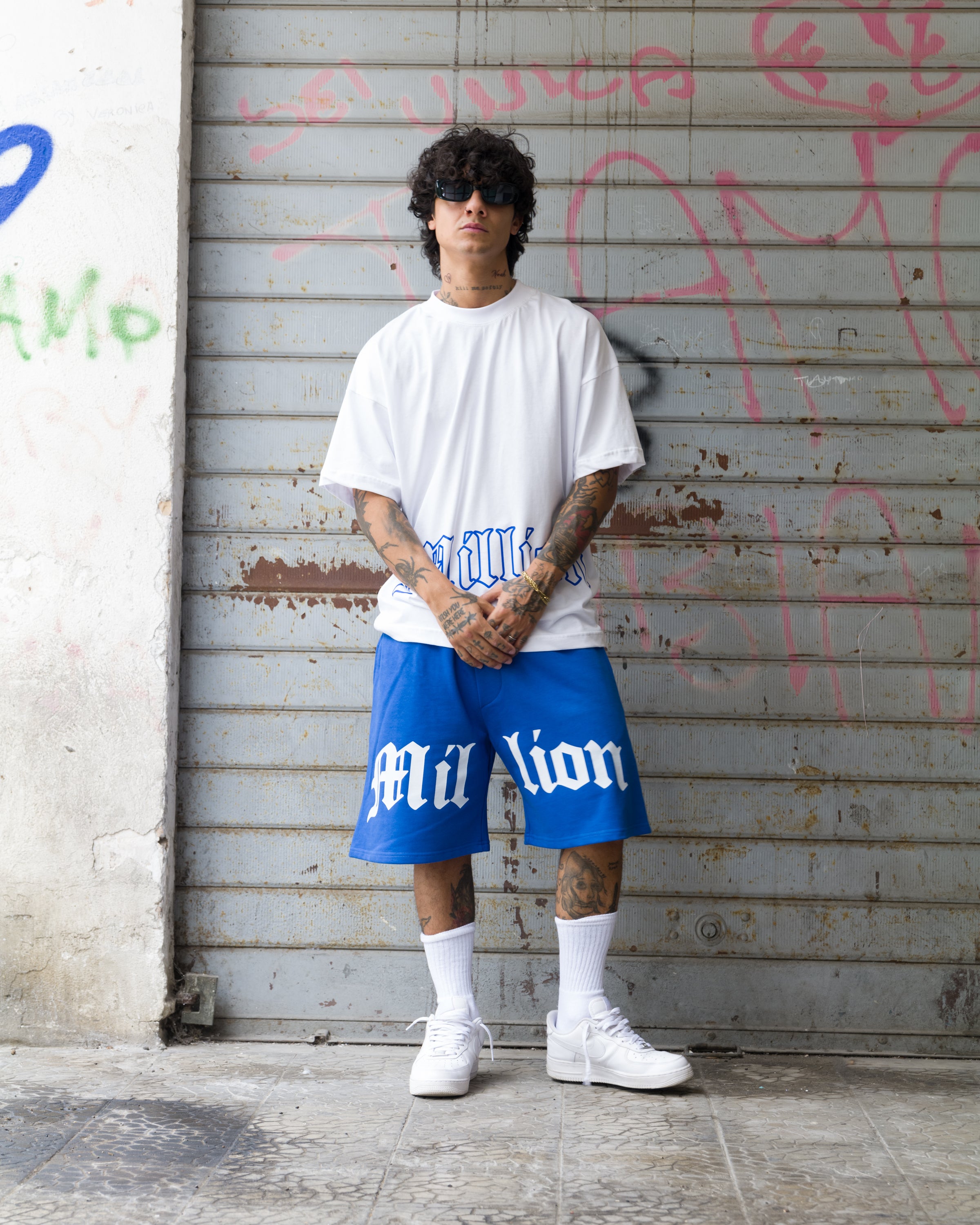 Pantalones Cortos Logo Completo Royal  