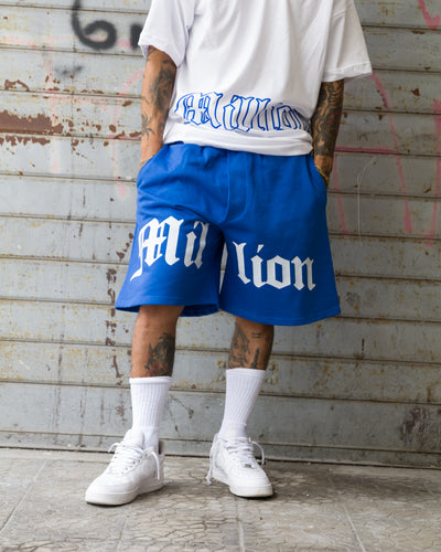 Pantalones Cortos Logo Completo Royal  