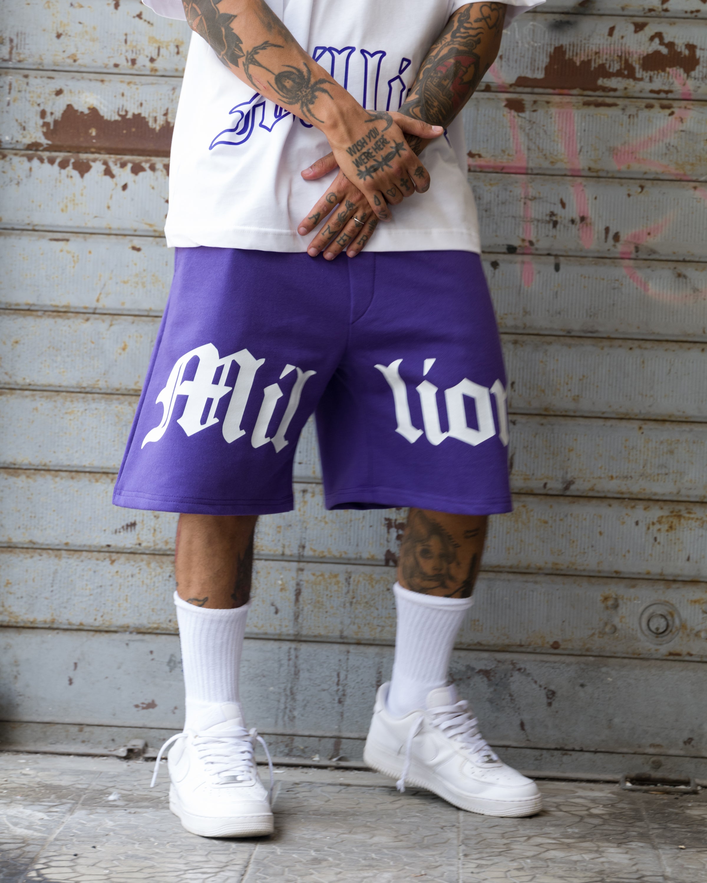 Pantalones Cortos Logo Completo Viola