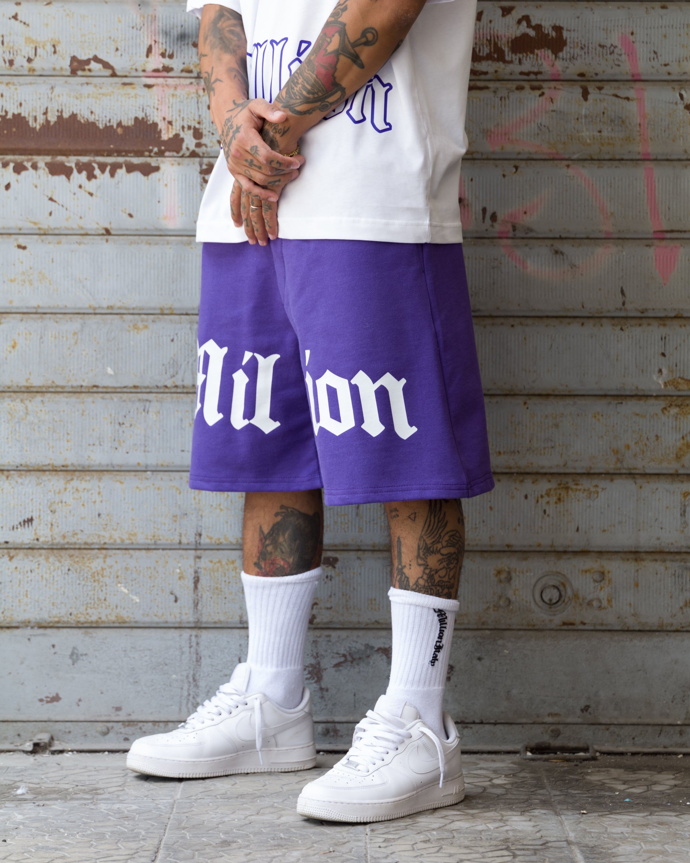 Pantalones Cortos Logo Completo Viola