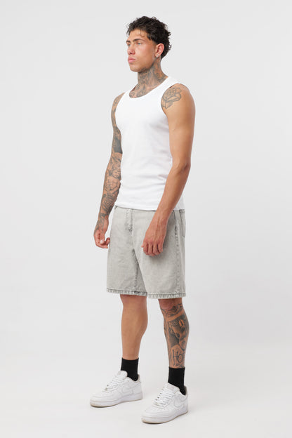 Camiseta de canalé Blanca