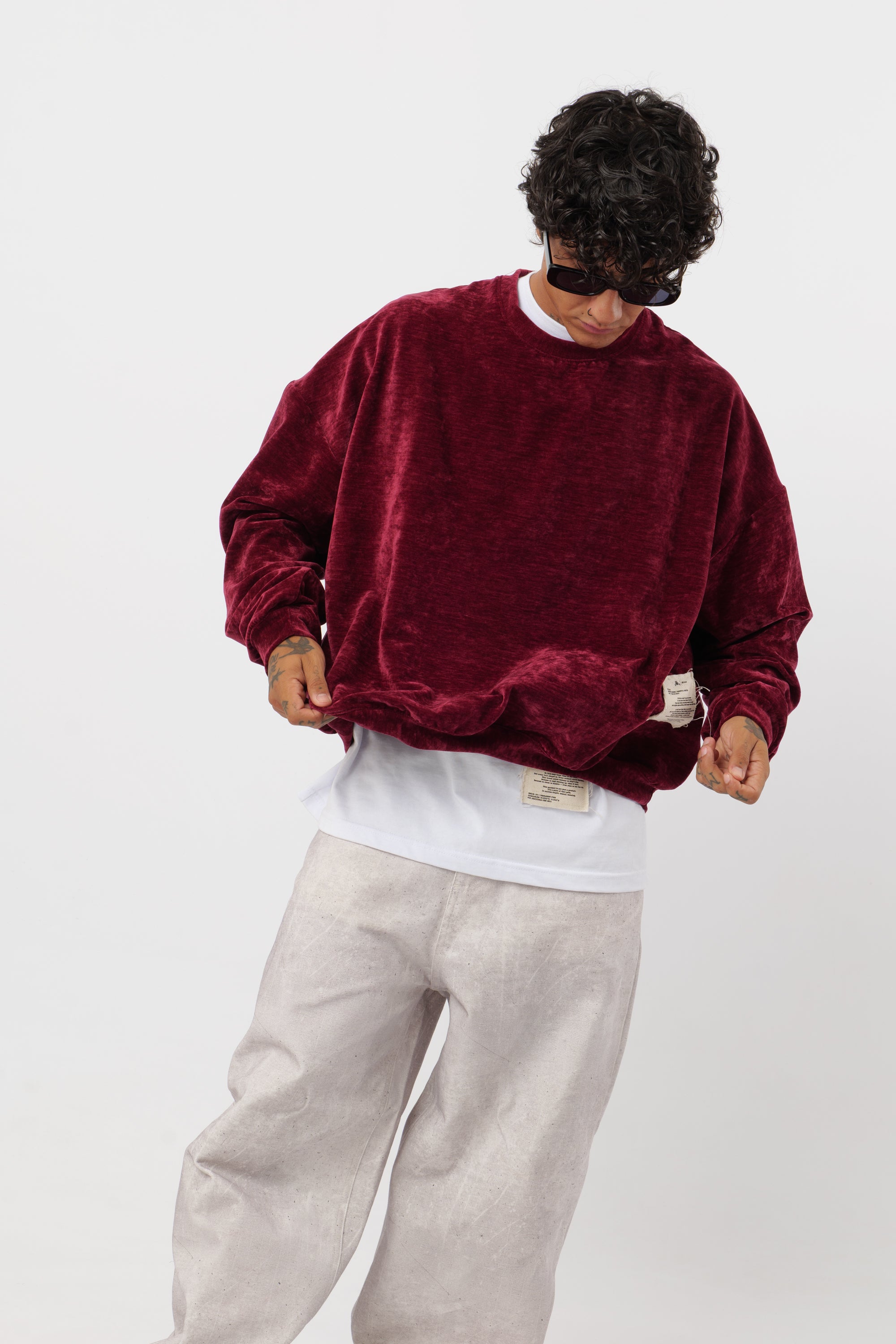Crewneck 'Archive' Celeste