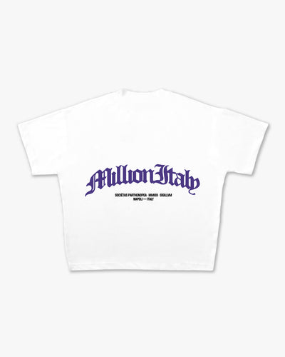 Camiseta Blanca Logo Arco Violeta